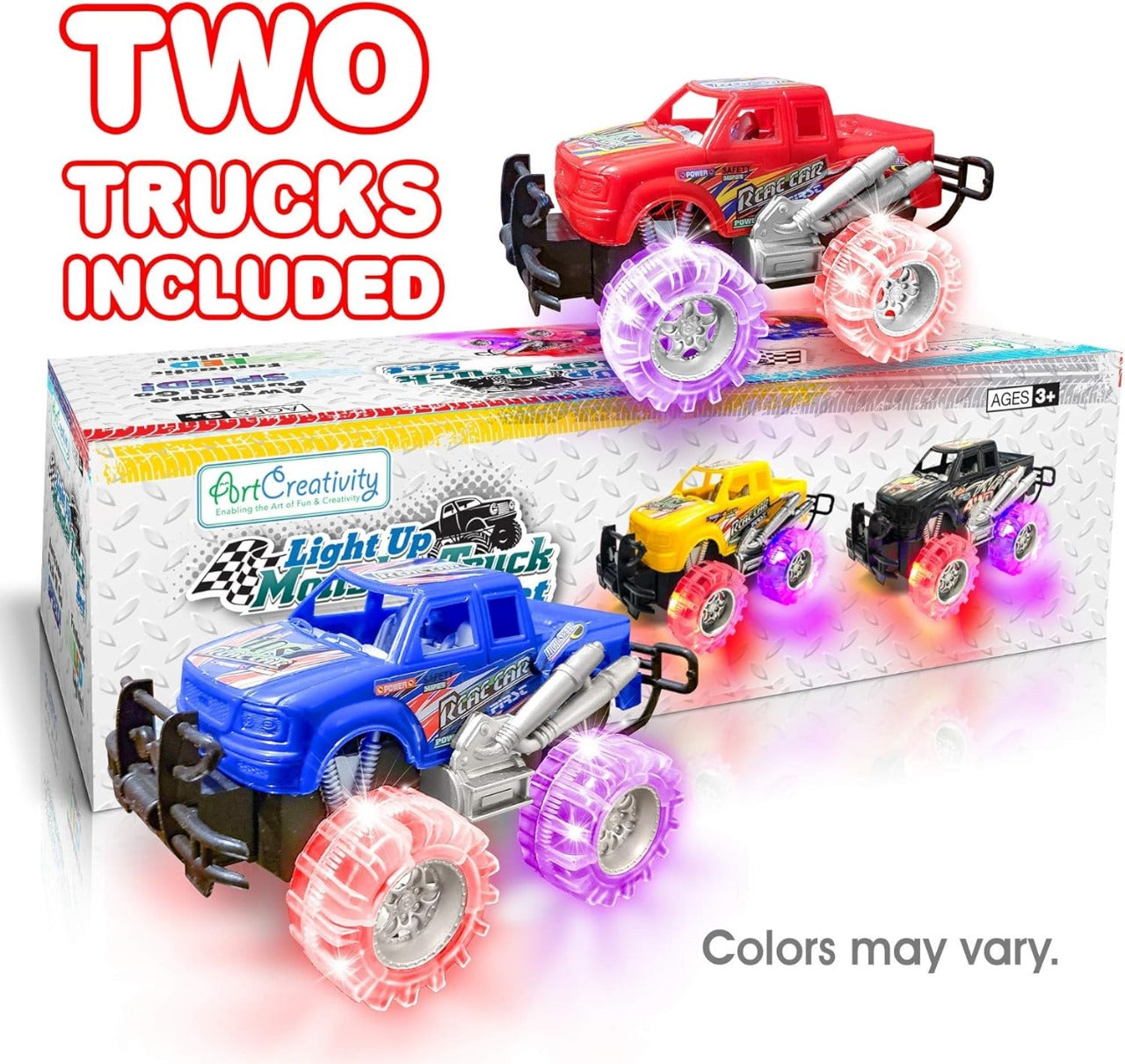 ArtCreativity Light Up Monster Trucks]