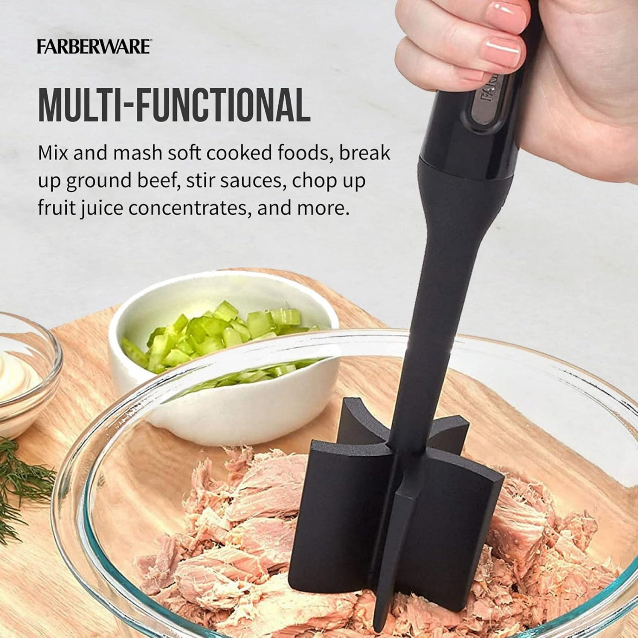 Farberware 5211438 Professional Heat Resistant Nylon Meat and Potato Masher