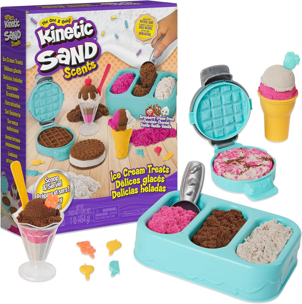 Kinetic Sand Scents, Ice Cream Treats Playset